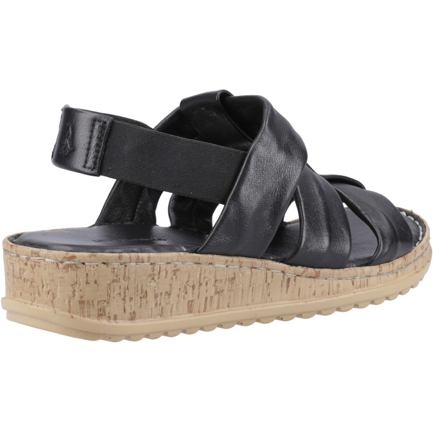 Hush Puppies Eden Wide Fit Womens Black Sandals