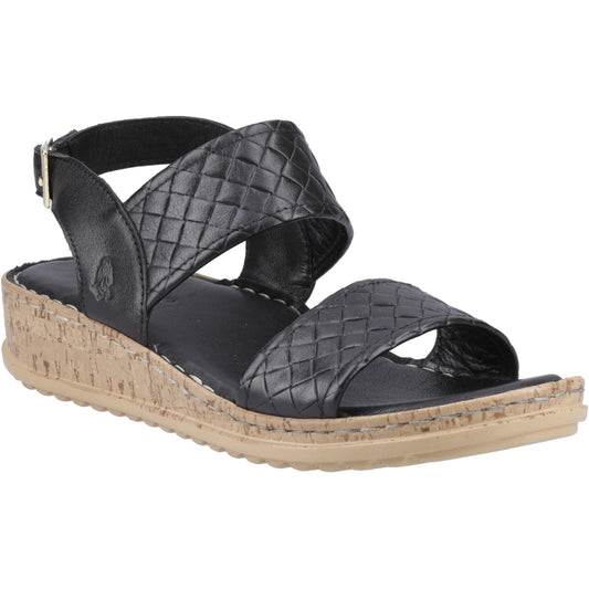 Hush Puppies Ebony Wide Fit Womens Black Sandals