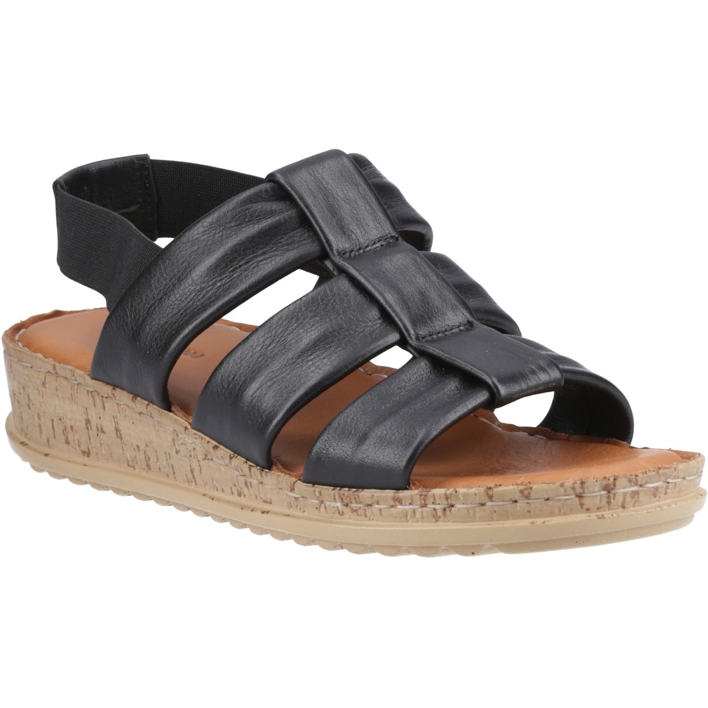 Hush Puppies Eden Gladiator Womens Black Sandals