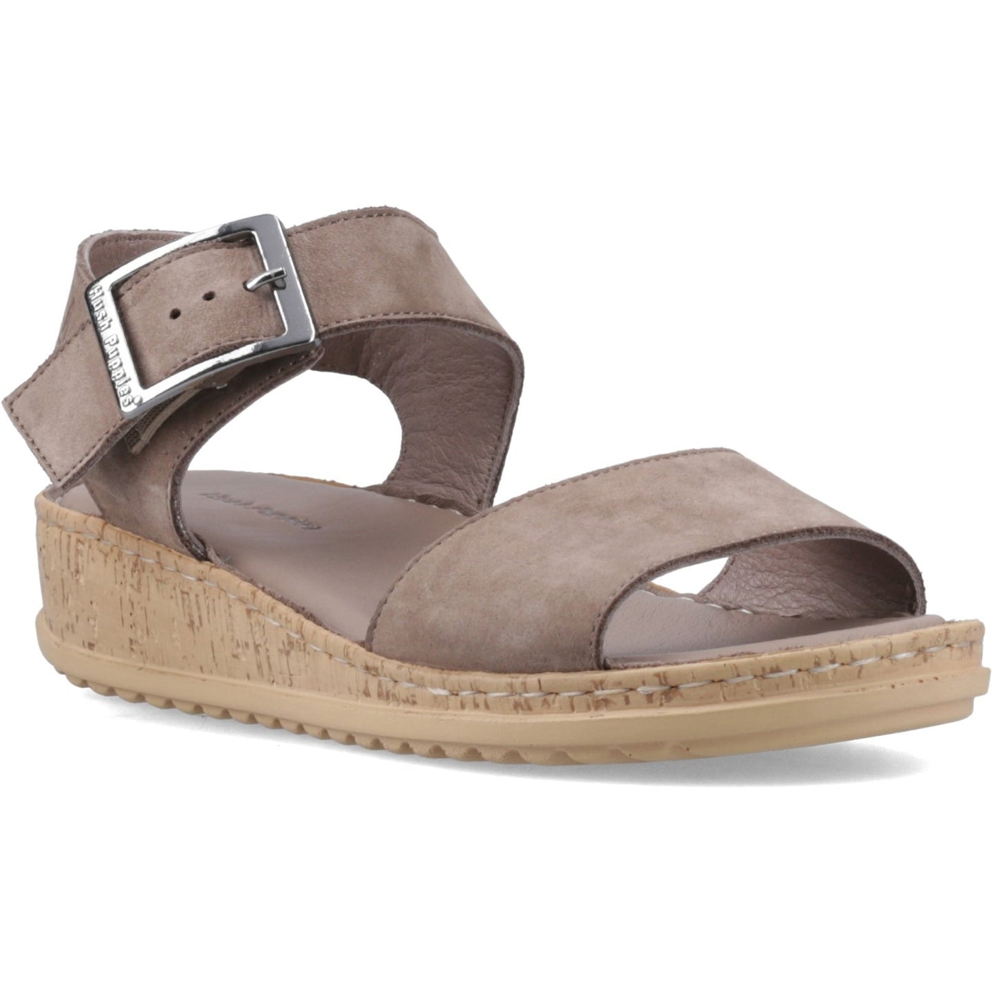 Hush Puppies Ellie Womens Fossil Taupe Sandals