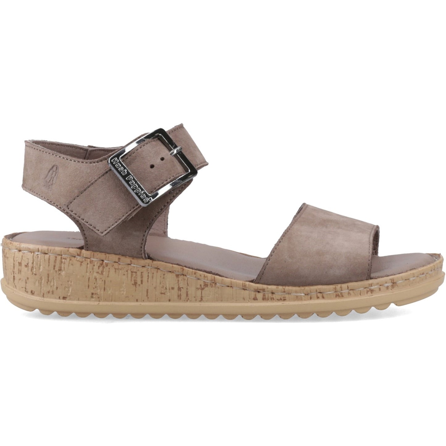 Hush Puppies Ellie Womens Fossil Taupe Sandals