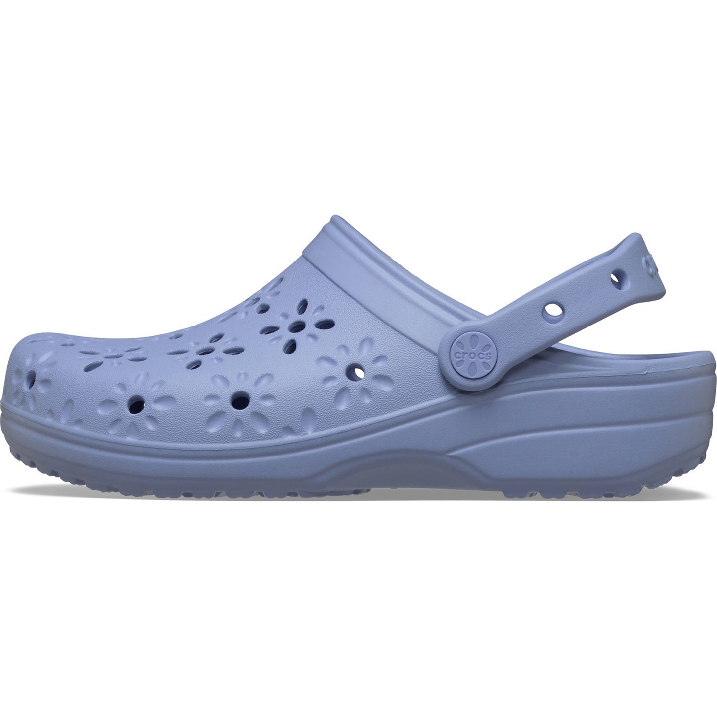 Crocs Classic Floral Womens Blue Haze Clog
