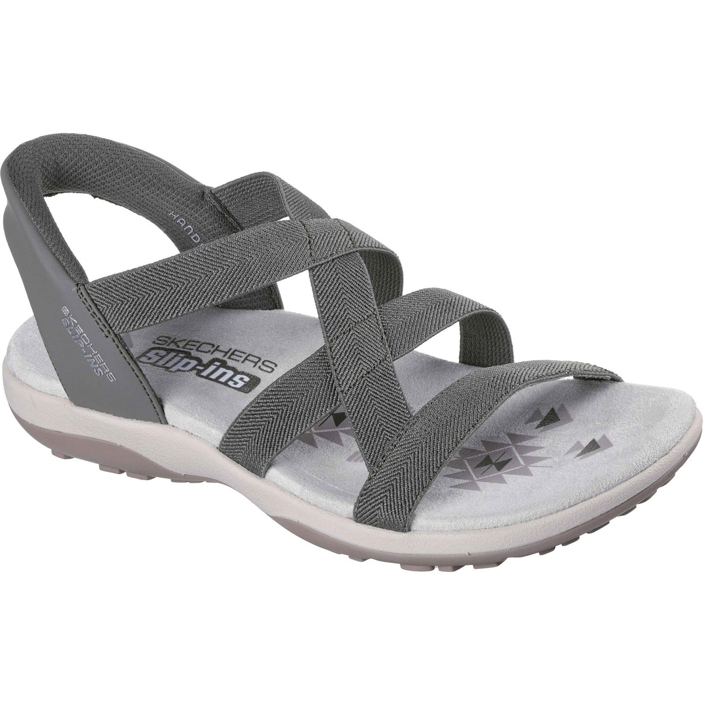 Skechers Reggae Slim Stretch Flex Womens Olive Sandal