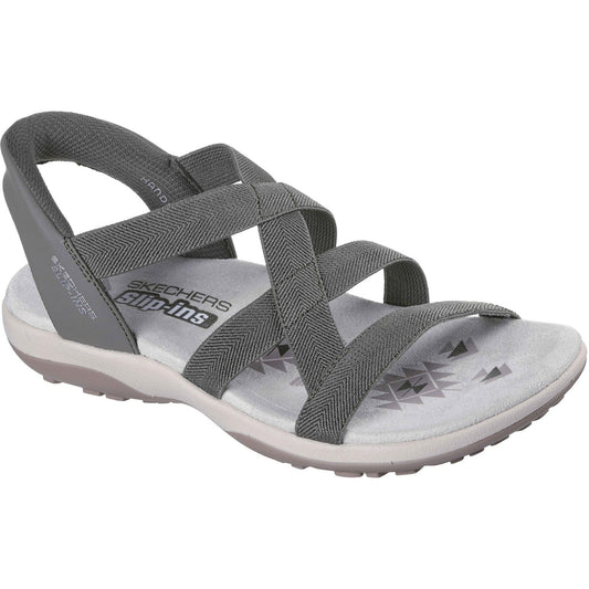 Skechers Reggae Slim Stretch Flex Womens Olive Sandal