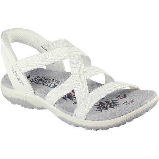 Skechers Reggae Slim Stretch Flex Womens White Sandal