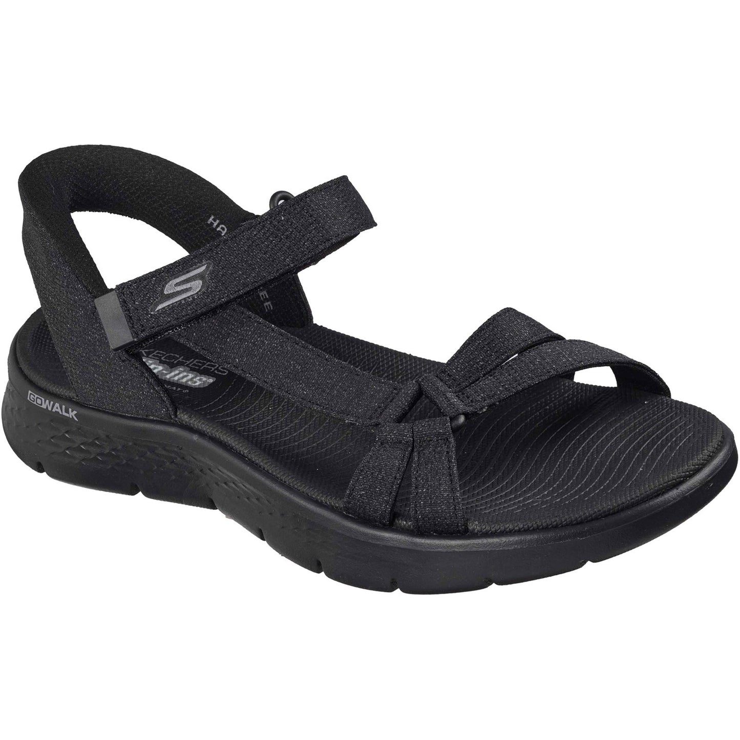 Skechers GO WALK Flex Illuminate Womens Black Sandal