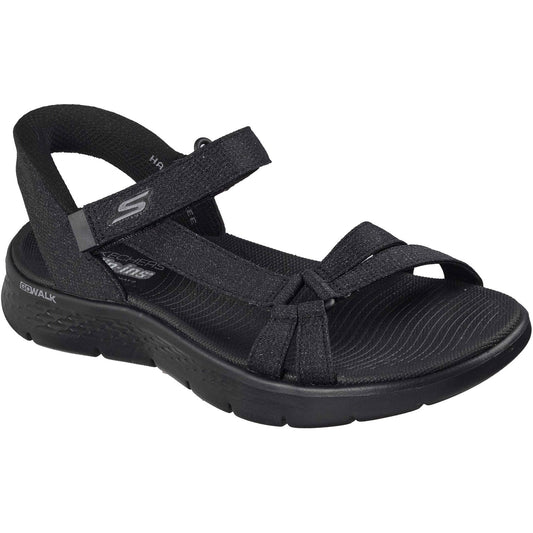 Skechers GO WALK Flex Illuminate Womens Black Sandal