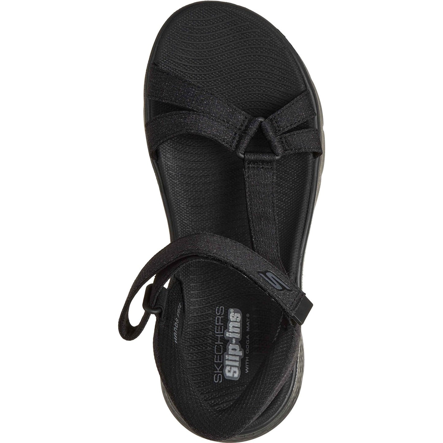 Skechers GO WALK Flex Illuminate Womens Black Sandal