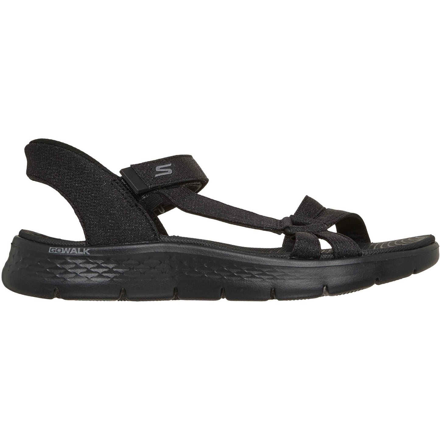 Skechers GO WALK Flex Illuminate Womens Black Sandal