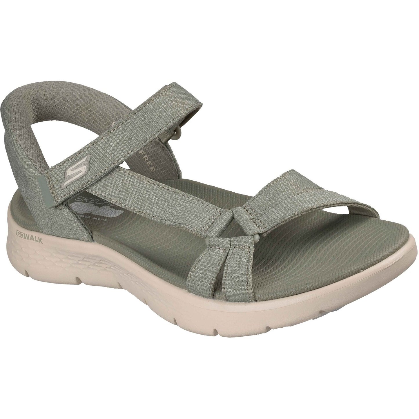 Skechers GO WALK Flex Illuminate Womens Sage Green Sandal