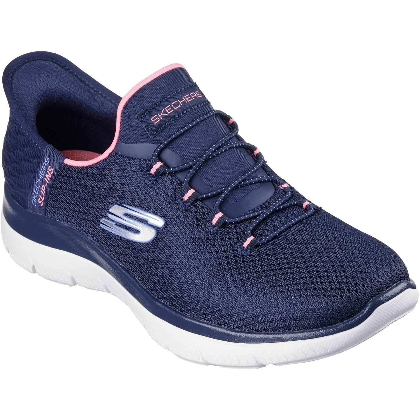 Skechers Summits Diamond Dream Womens Navy Pink Trainer