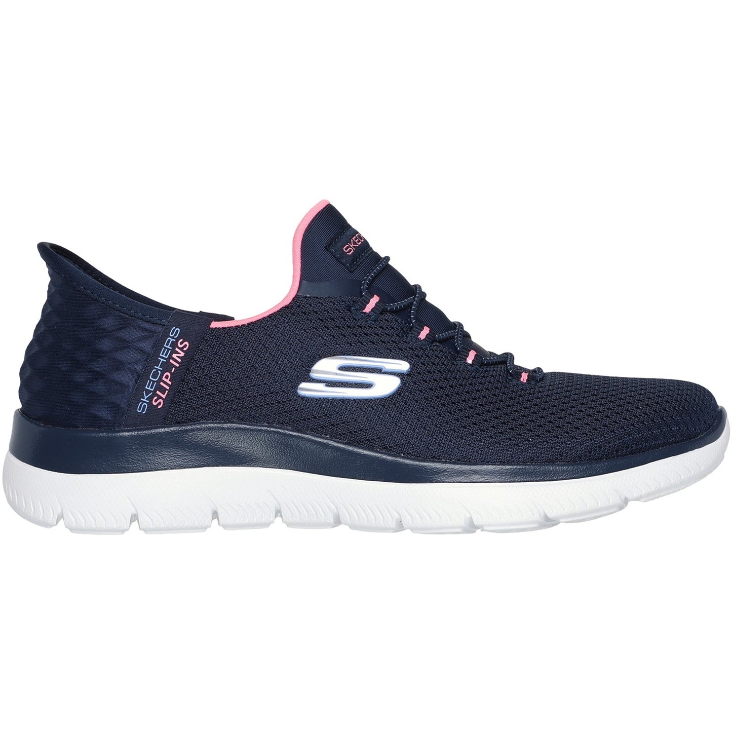 Skechers Summits Diamond Dream Womens Navy Pink Trainer