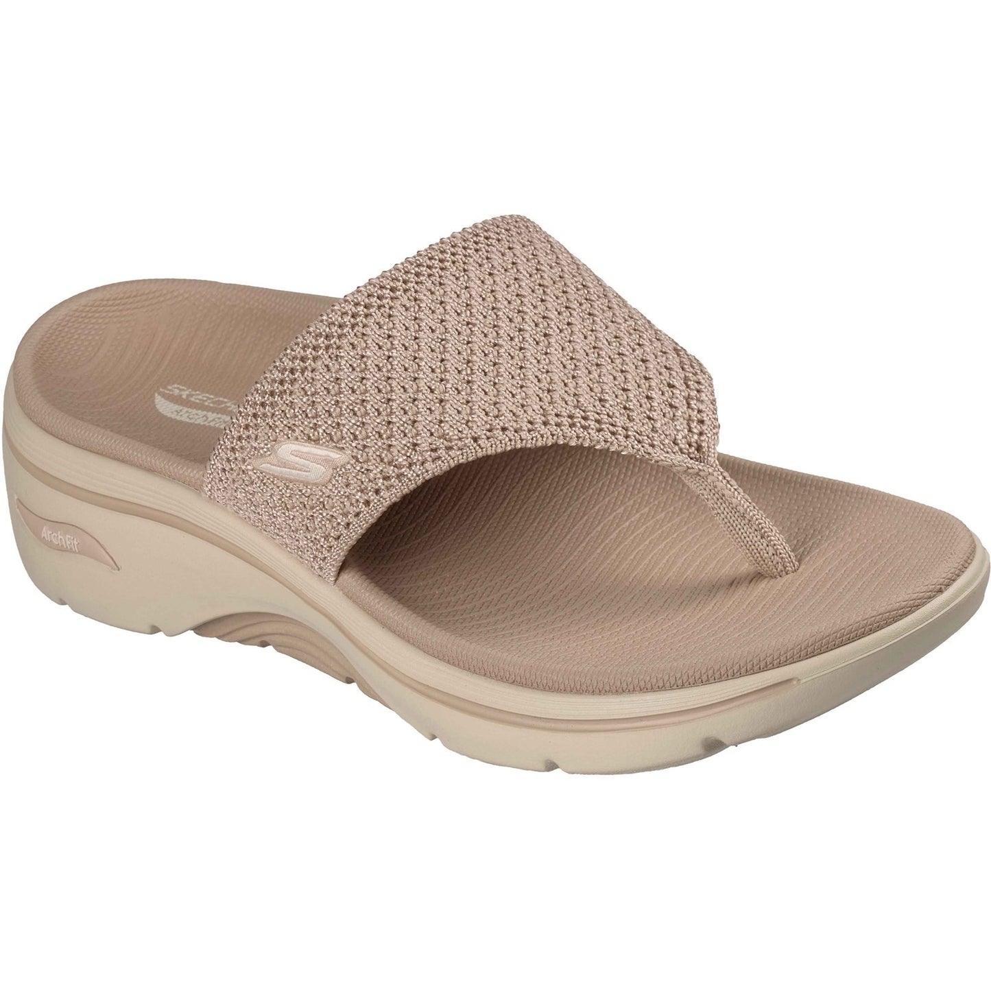 Skechers Go Walk Arch Fit 2.0 Womens Taupe Sandal