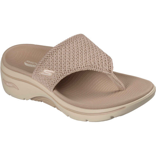 Skechers Go Walk Arch Fit 2.0 Womens Taupe Sandal