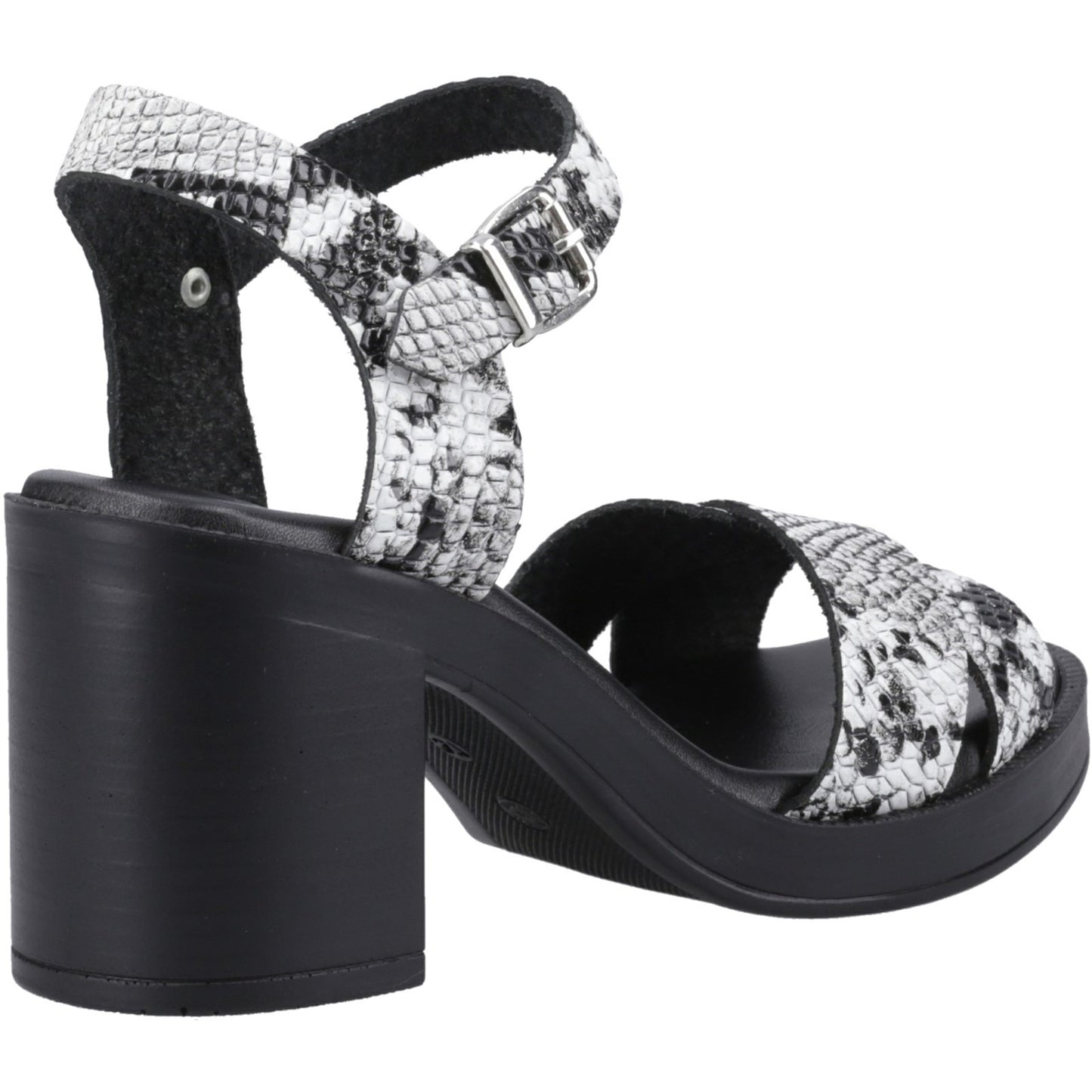 Hush Puppies Georgia Womens Snake Heeled Sandal