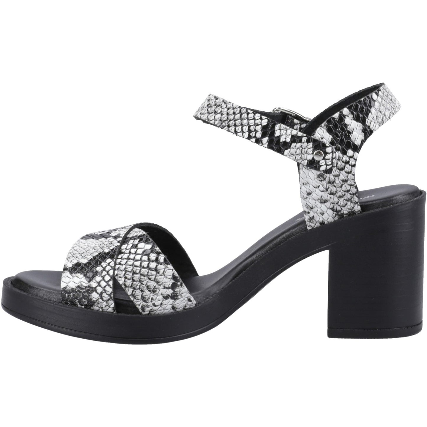 Hush Puppies Georgia Womens Snake Heeled Sandal