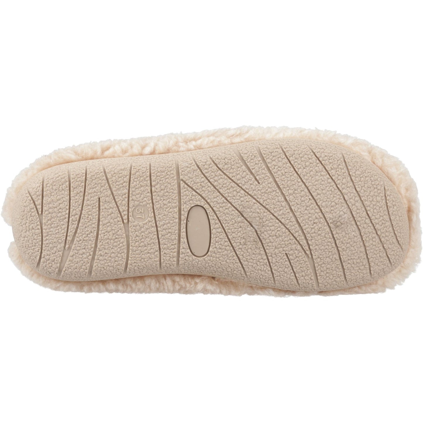 Hush Puppies Good Teddy Womens Beige Mule Slipper