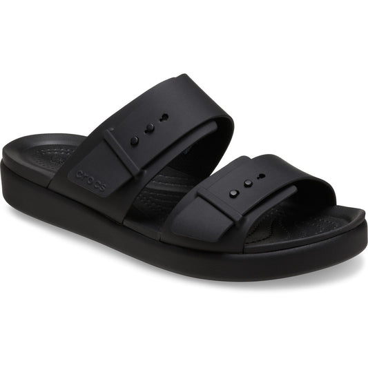 Crocs Brooklyn Buckle Low Womens Black Sandal