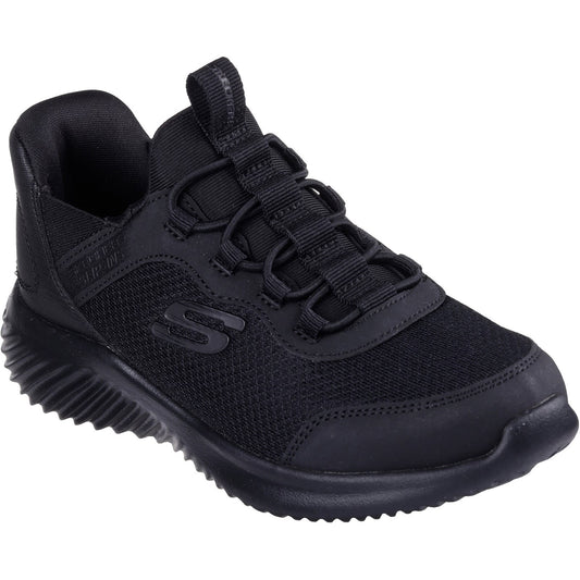 Skechers Bounder Brisk Burst Black Trainer