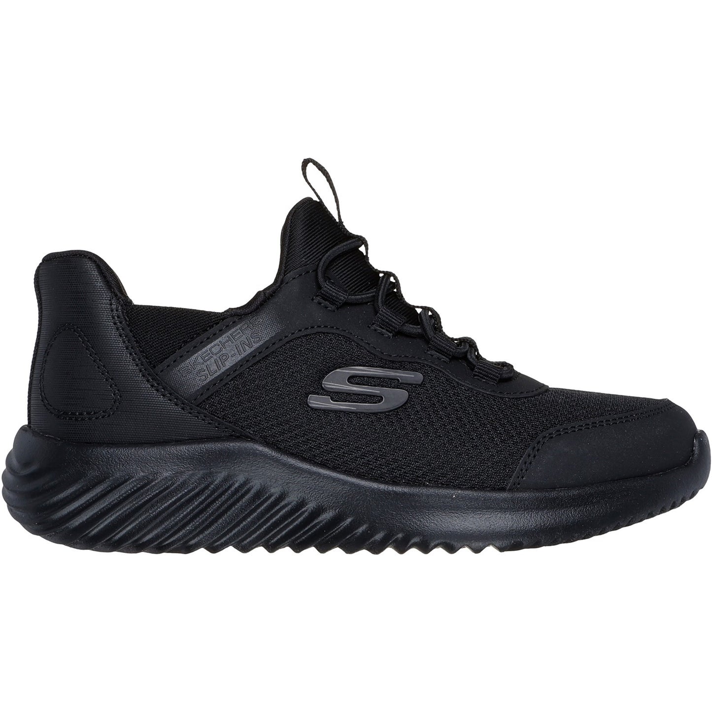 Skechers Bounder Brisk Burst Black Trainer