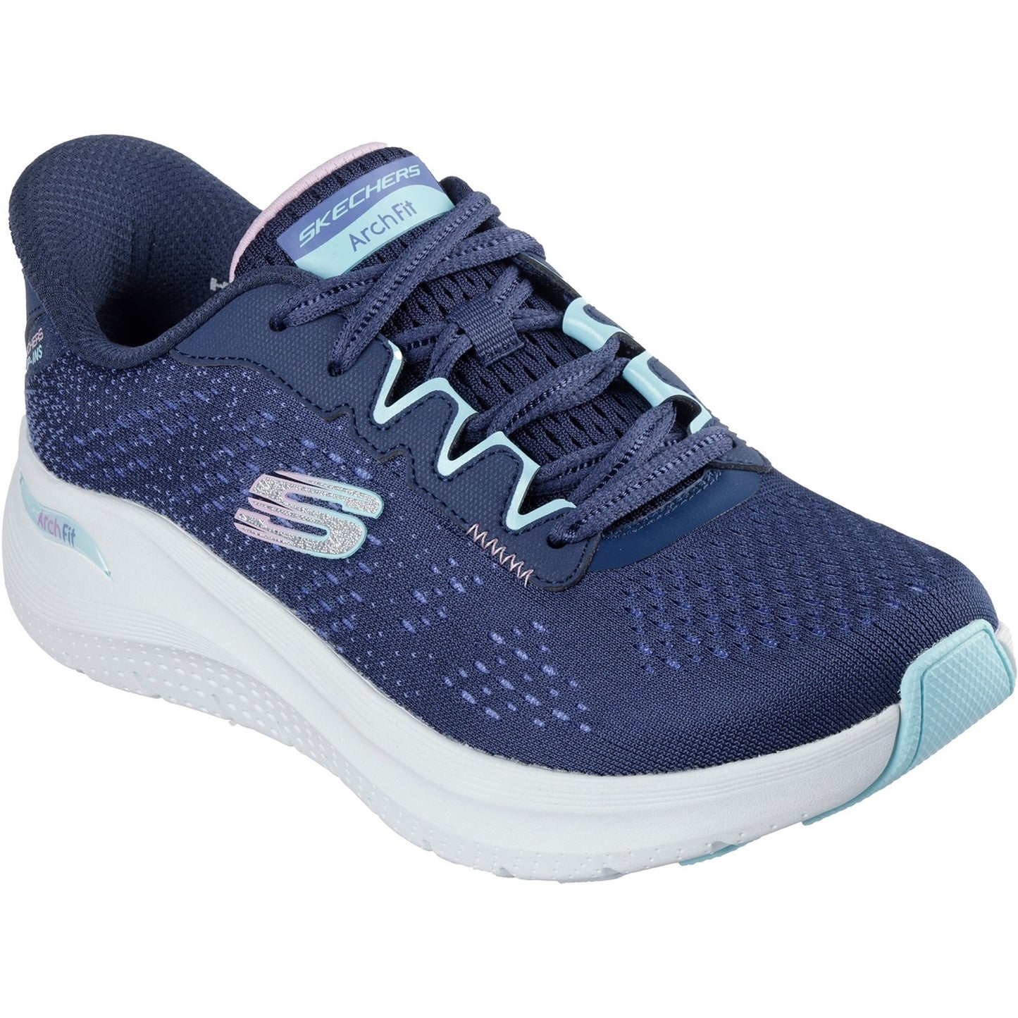 Skechers Arch Fit 2.0 Fresh Pace Womens Navy Multi Trainer
