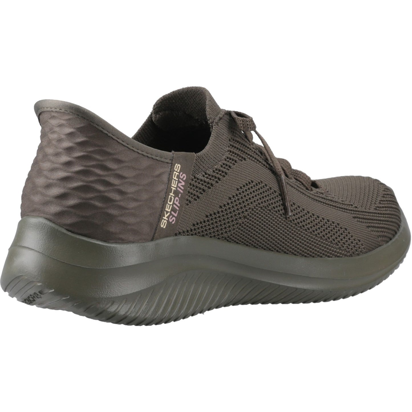 Skechers Ultra Flex 3.0 Pure Colour Womens Olive Trainers