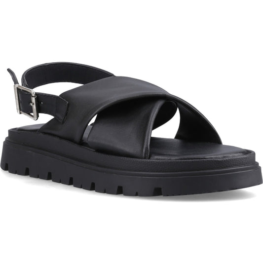 Hush Puppies Lara Womens Black Chunky Sandal