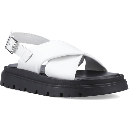 Hush Puppies Lara Womens White Chunky Sandal