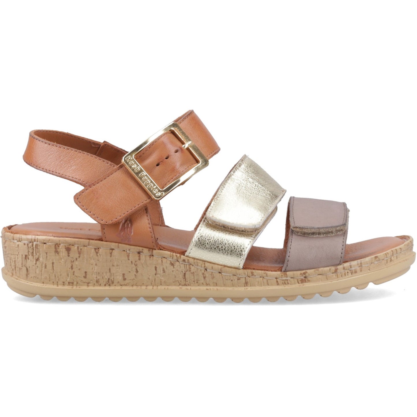 Hush Puppies Eliana Womens Gold Sandals