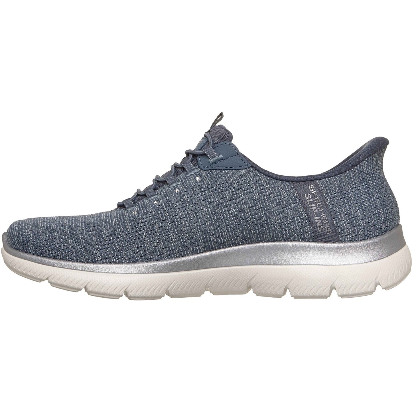 Skechers Arch Fit Summits Soft Shimmer Womens Slate Trainers