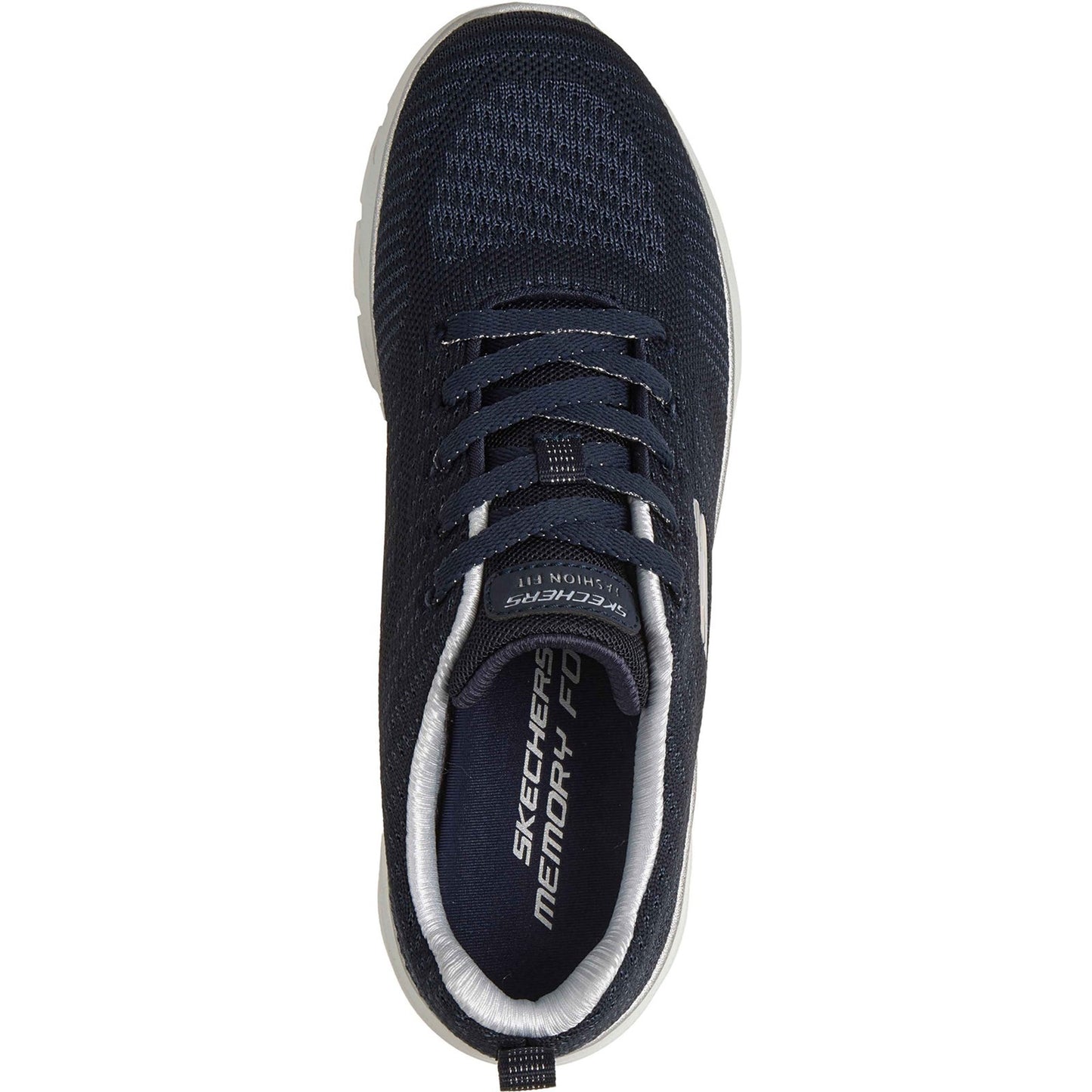 Skechers Fashion Fit 2.0 Womens Navy Silver Trainers