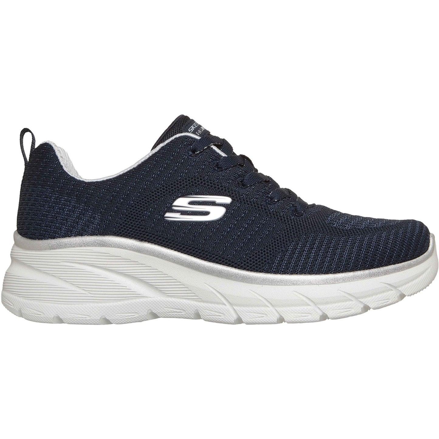 Skechers Fashion Fit 2.0 Womens Navy Silver Trainers