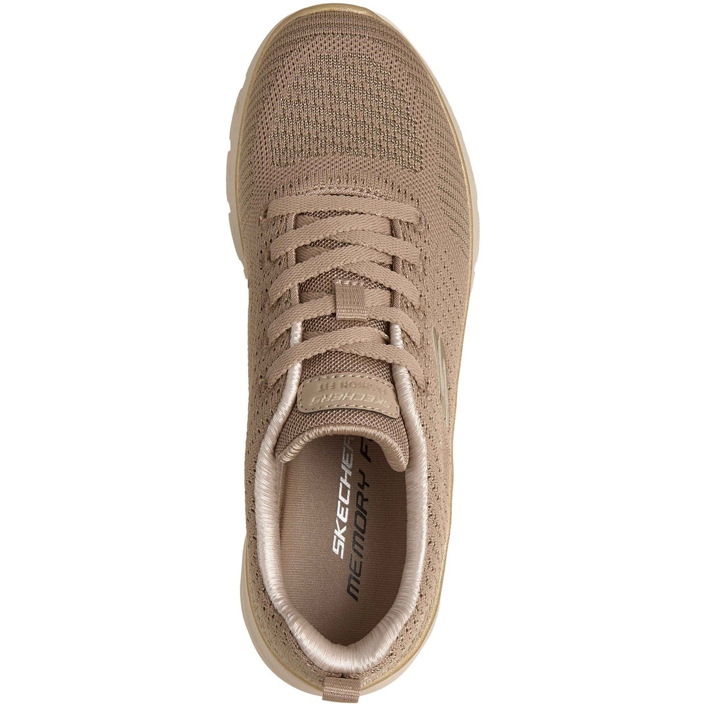 Skechers Fashion Fit 2.0 Womens Taupe Gold Trainers