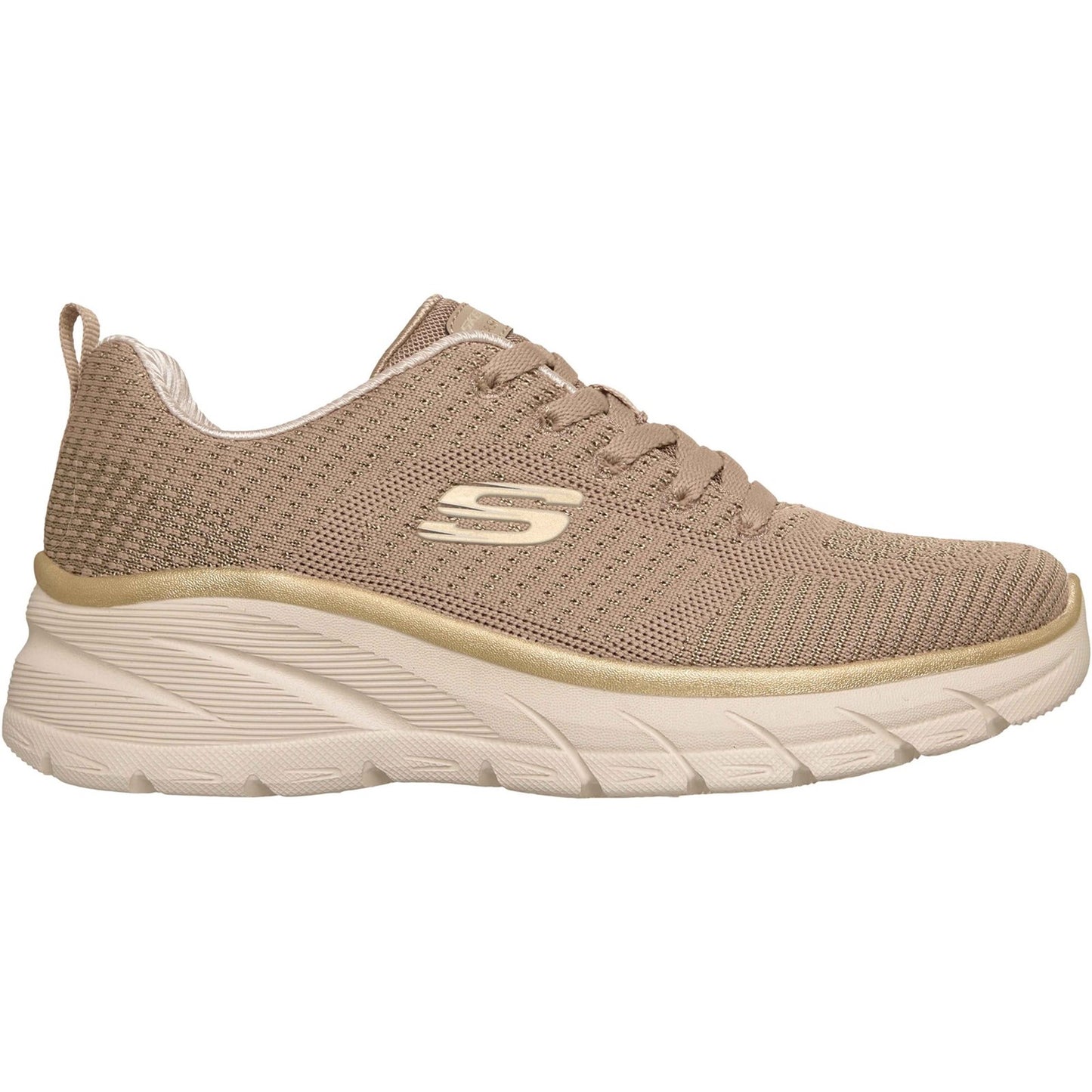 Skechers Fashion Fit 2.0 Womens Taupe Gold Trainers