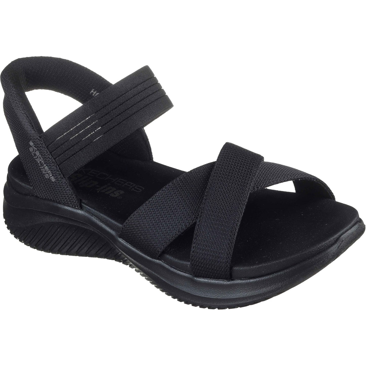 Skechers Ultra Flex 3.0 Never Better Womens Black Sandal