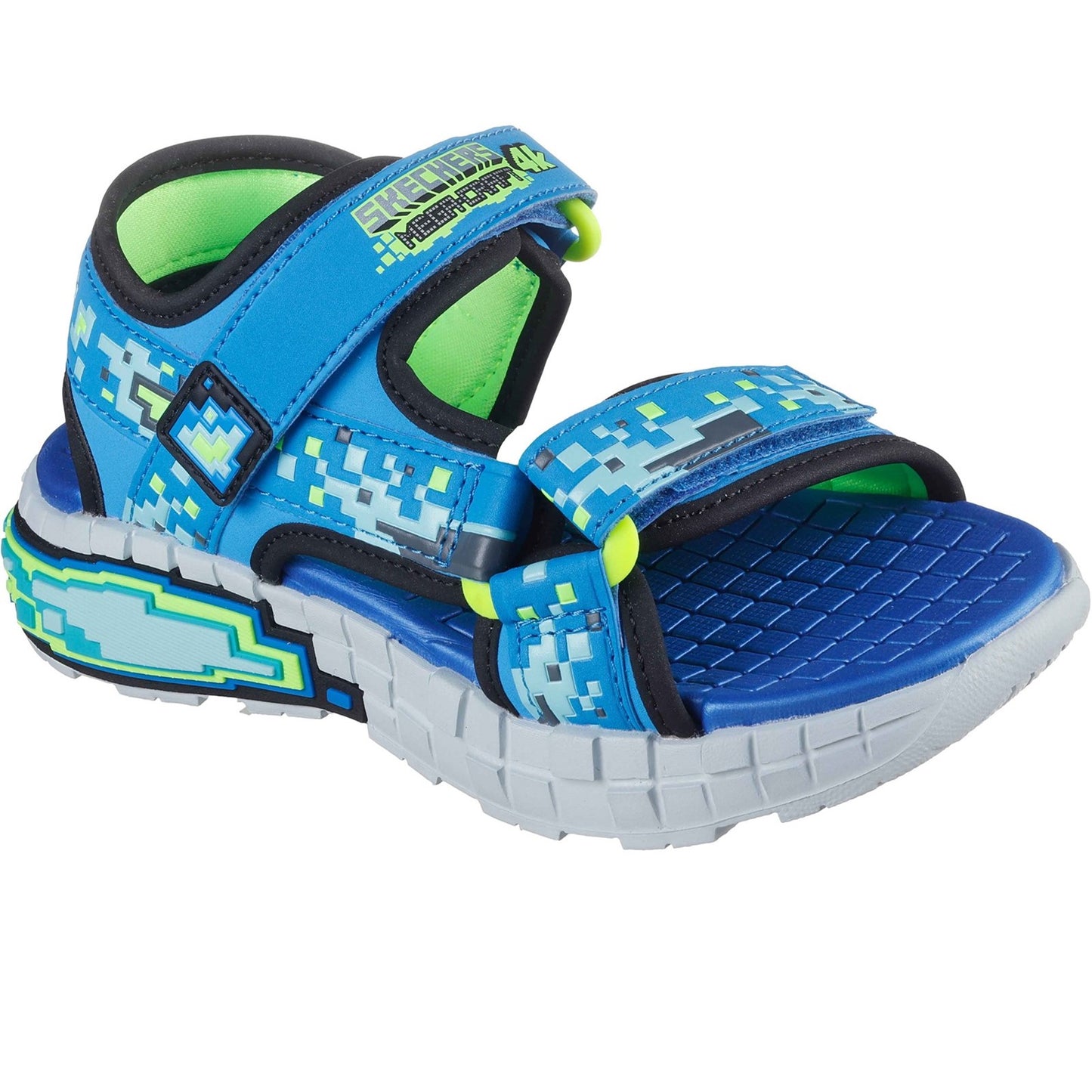 Skechers Mega Splash Boys Blue Lime Sandal