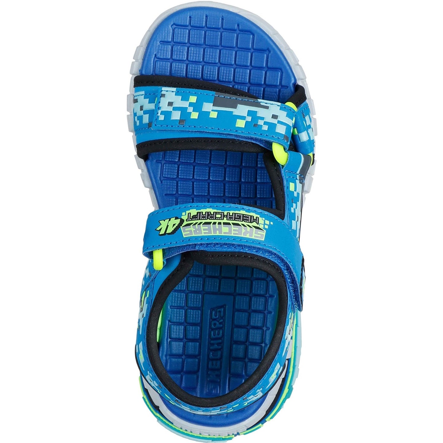 Skechers Mega Splash Boys Blue Lime Sandal