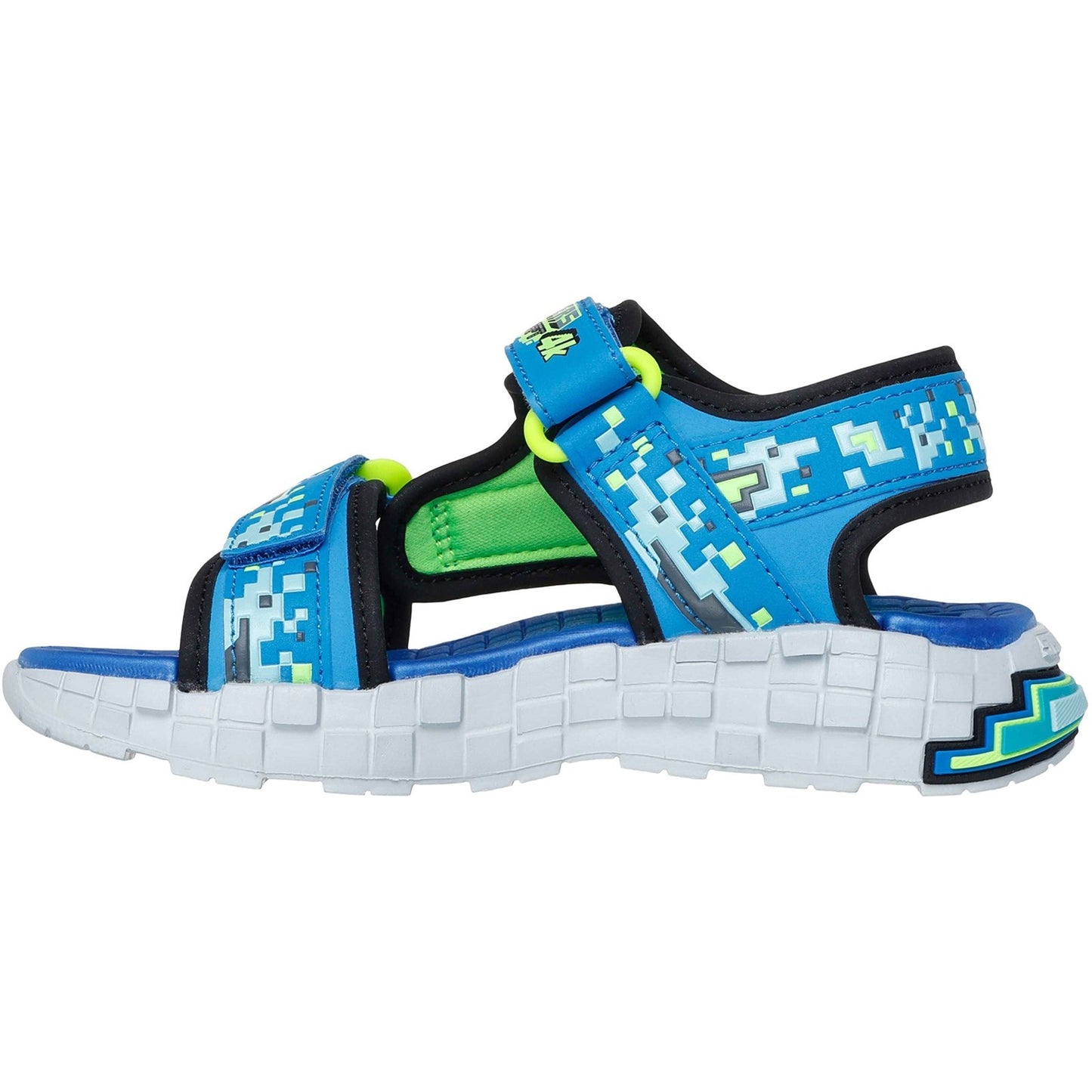 Skechers Mega Splash Boys Blue Lime Sandal