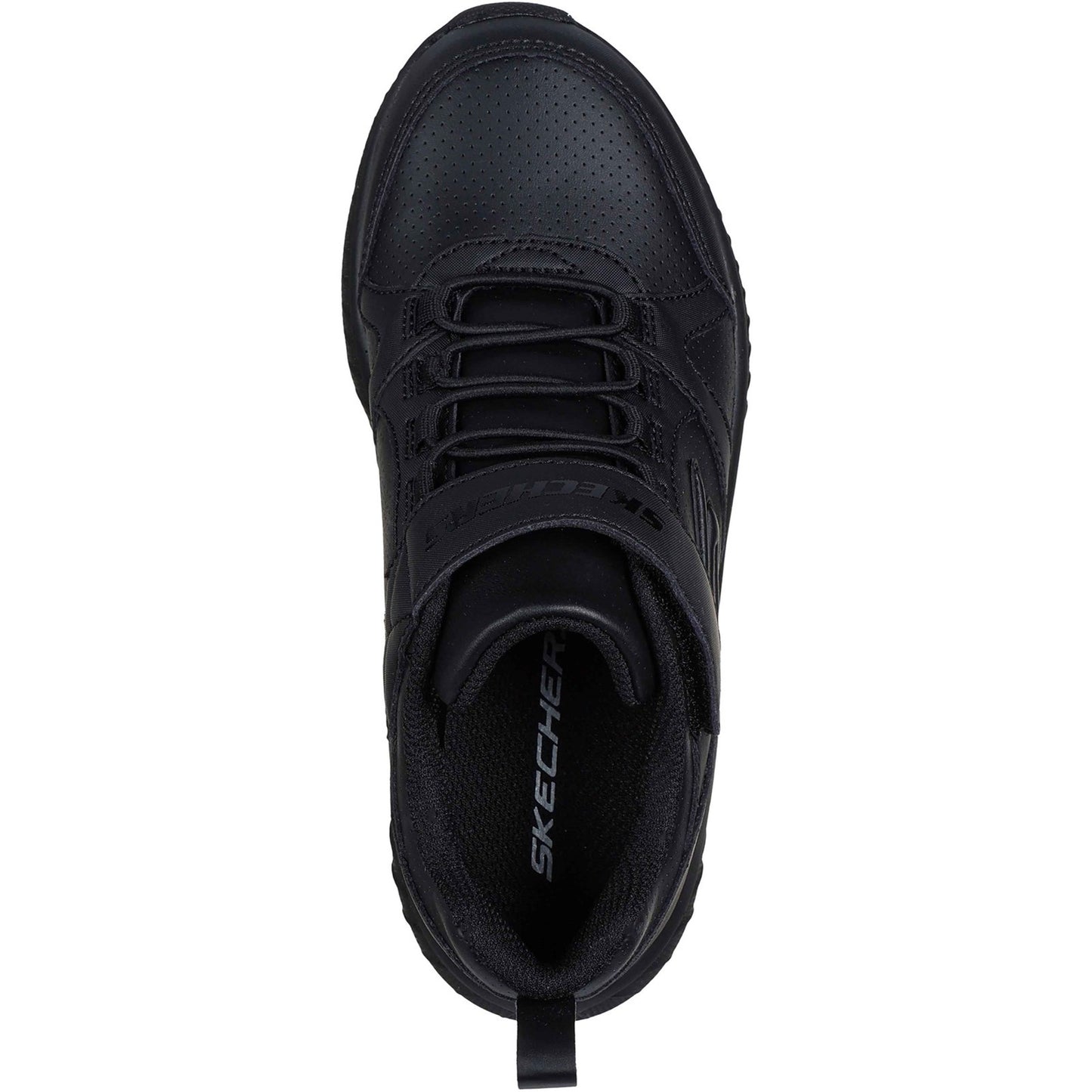 Skechers Microspec Plus Black School Shoes