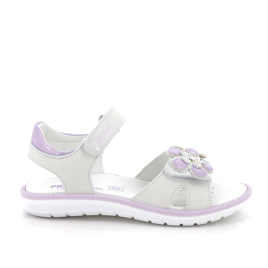 Primigi Sparkly Flower Girls White Lilac Sandal