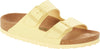 Birkenstock Arizona Womens Popcorn Yellow Vegan Sandal