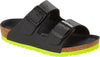 Birkenstock Arizona Kids Boys Black Lime Sandal