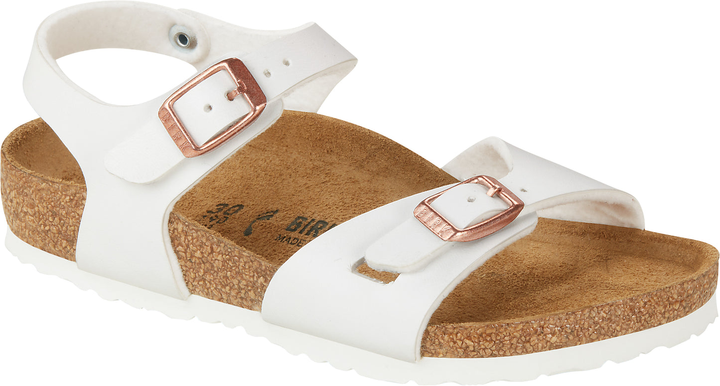 Birkenstock Rio Kids Girls White Sandal
