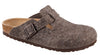 Birkenstock Boston Womens Mens Cocoa Wool Mule Shoe