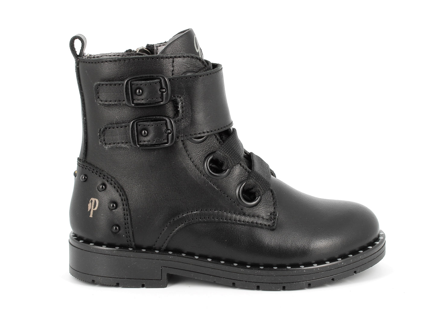 Primigi Paris Girls Black Combat Boot