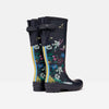 Joules Floral Bee Womens Navy Welly Waterproof Boot