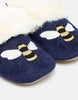 Joules Bee Luxe Slippet Womens Fluffy Slipper
