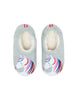 Joules Rainbow Horse Slippet Girls Grey Slipper