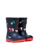 Joules Animal Boys Navy Blue Welly Waterproof Boot