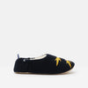 Joules Rocket Slippet Boys Navy Fluffy Slipper